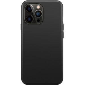 Xqisit Back Cover Silicone Case AB  iPhone 14 Pro Schwarz