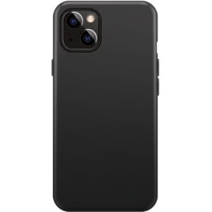 Xqisit Back Cover Silicone Case AB  iPhone 14 Plus MagSafe Schwarz