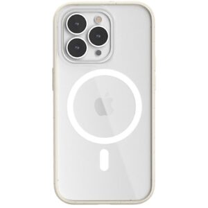 Woodcessories Back Cover Clear Case MagSafe iPhone 14 Pro Weiss