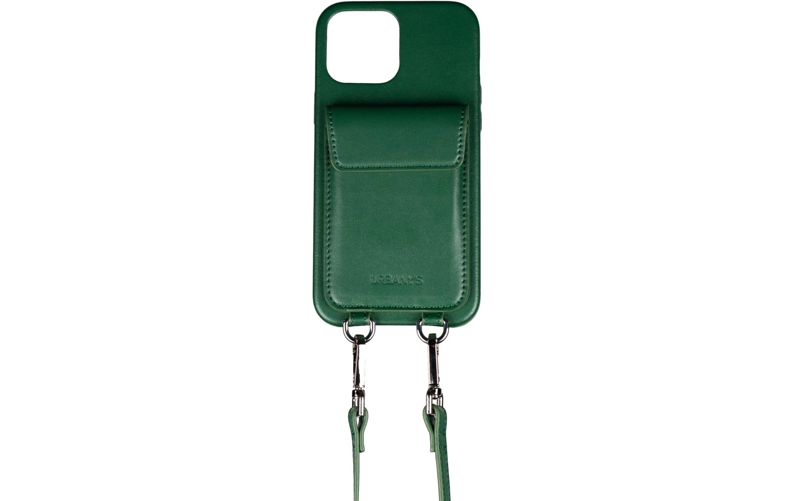 Urbany's Necklace Case Handekette+ iPhone 15 Plus Racing Green