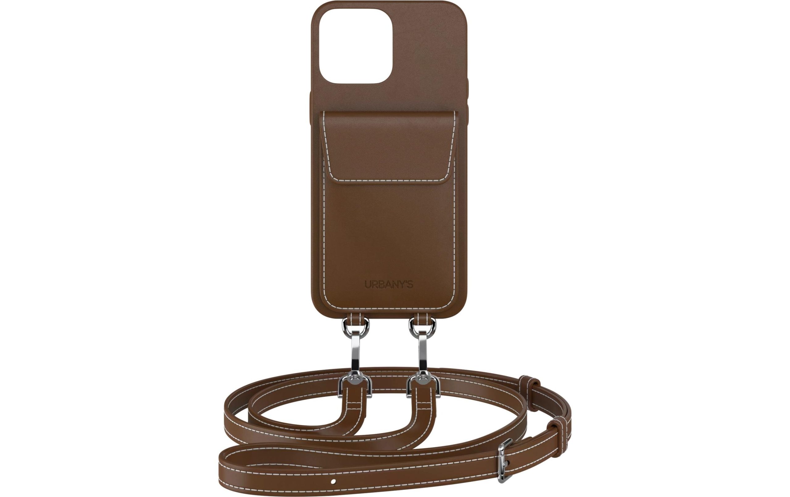 Urbany's Necklace Case Handekette+ iPhone 15 Espresso Martini