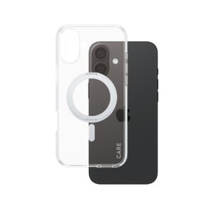 CARE Back Cover Feature Kickstand iPhone 16 Plus Silber