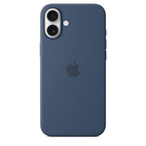 Apple Silicone Case mit MagSafe iPhone 16 Plus Denim