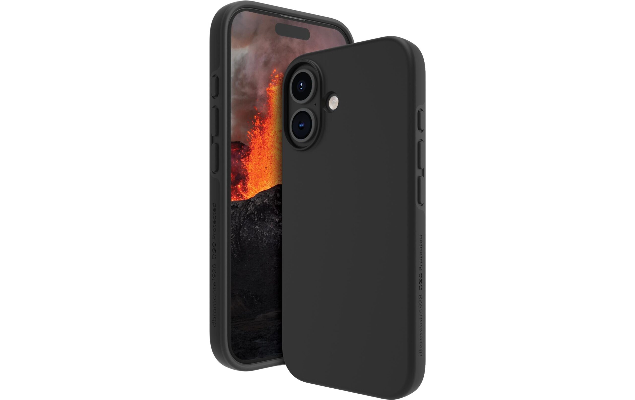 dbramante1928 Back Cover Iceland Ultra D3O iPhone 16 Schwarz